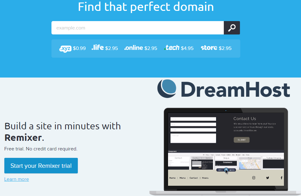 DreamHost 虛擬主機