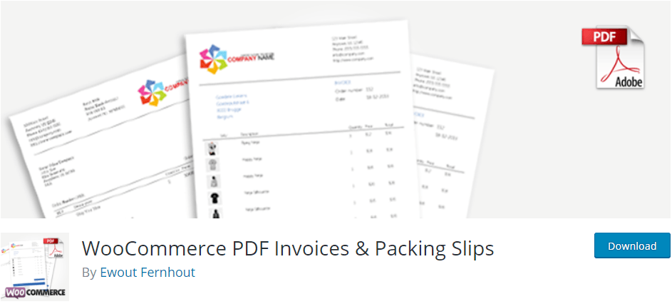 WooCommerce PDF 發票