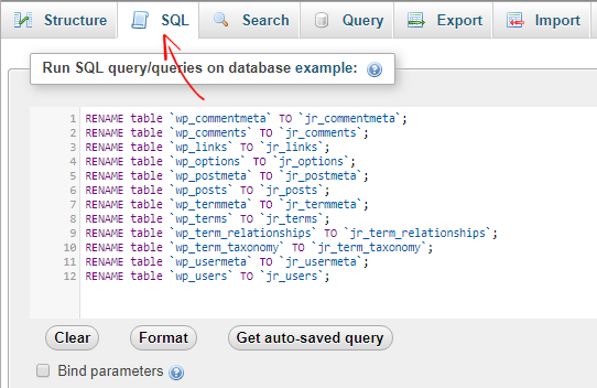 Rulați SQL Query