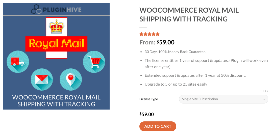 WooCommerce Royal Mail-Versand