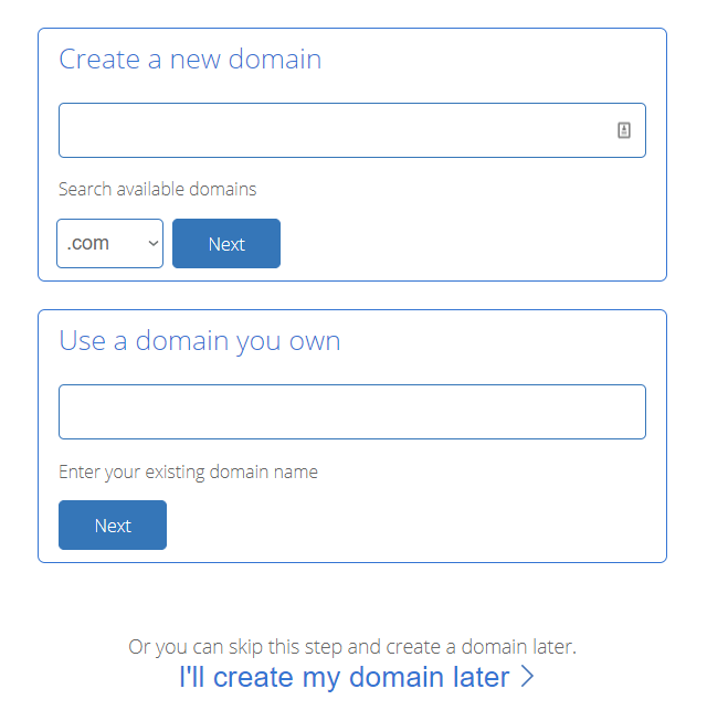 Bluehost register domain