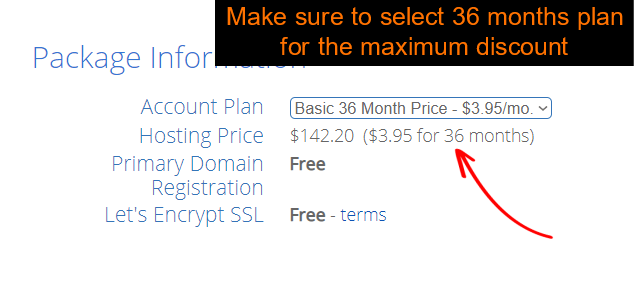 Bluehost hosting Plan Details