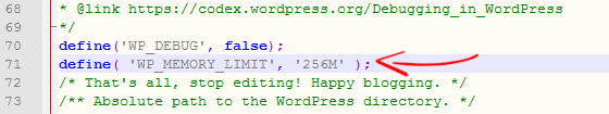 Increasing WordPress PHP Memory Limit