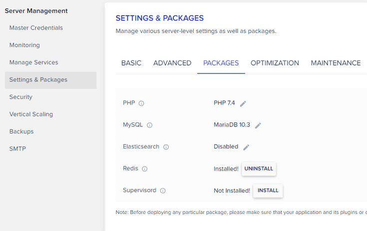 Check Cloudways PHP version