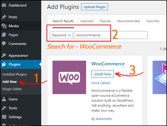 安裝 WooCommerce