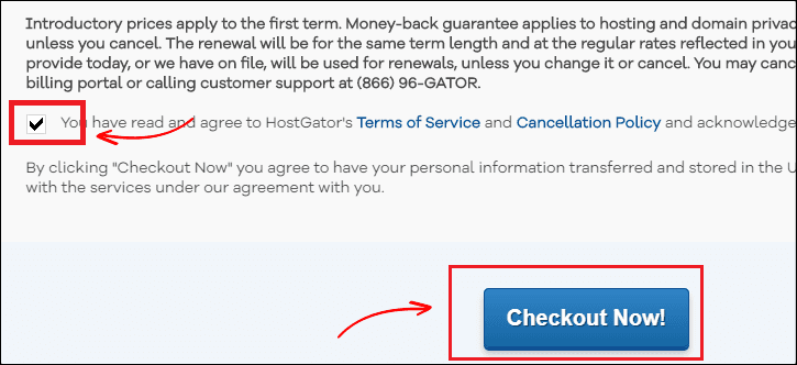 Hostgator Checkout