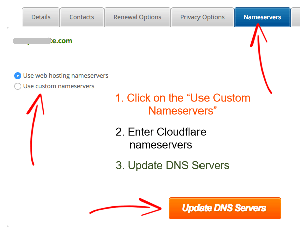 HostPapa Update NameServers