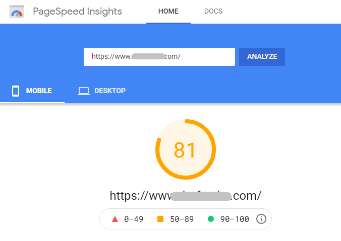 Google Page Speed on SiteGround