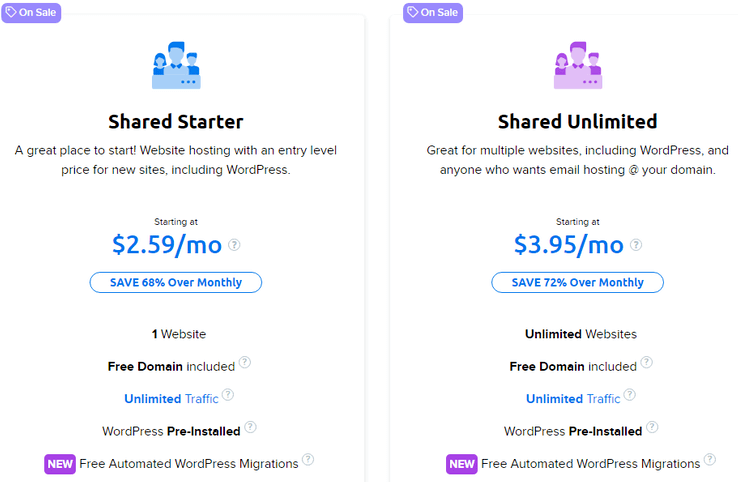 DreamHost Pricing