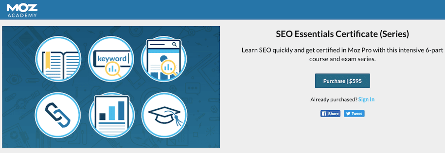 Seo 认证 Moz