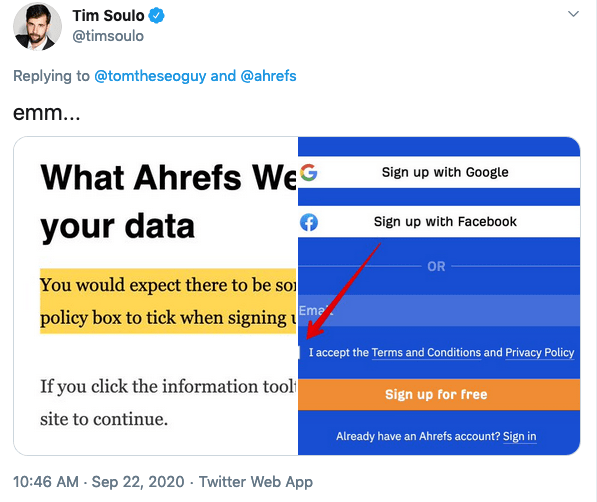 Koreksi Twitter Tim Soulo