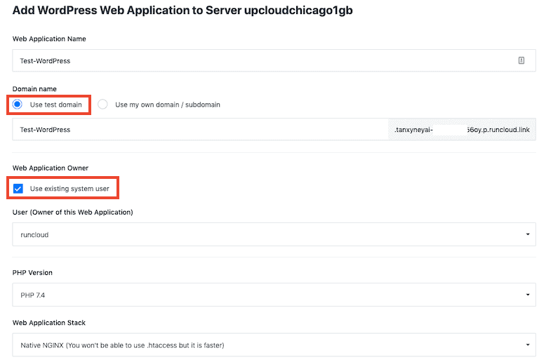 Tambahkan WordPress Ke Server Runcloud