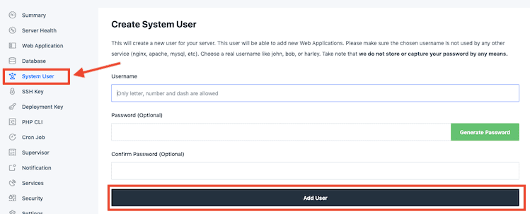 Buat Pengguna Sftp Runcloud