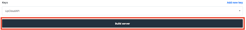 Server Bangun Upcloud Api