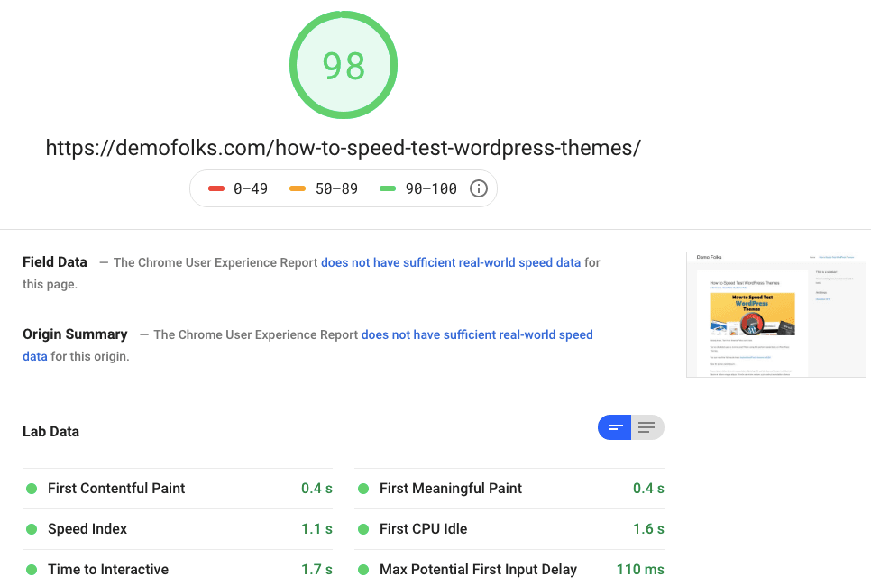 Astra Pagespeed Masaüstü