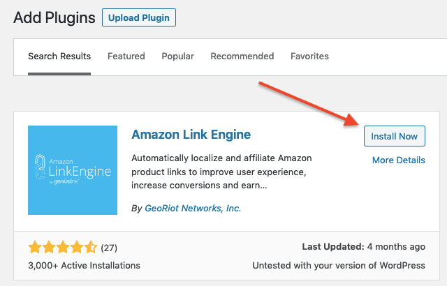 Amazon Link Engine Geniuslink WordPress Eklentisi