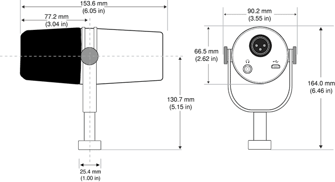 Shure Mv7 Boyutları