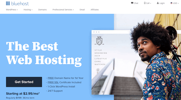 Bluehost Yeni Ana Sayfa Tasarımı