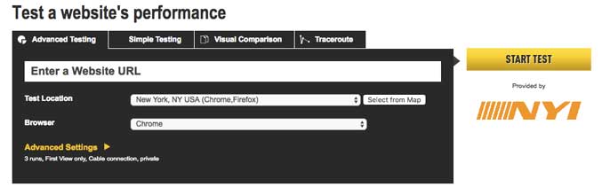 web sayfası test ayarları