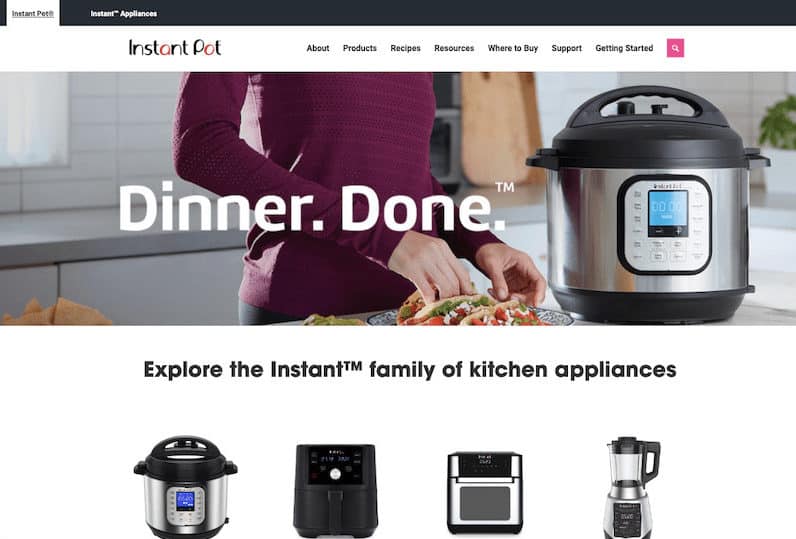 Instant Pot WordPress 展示櫃