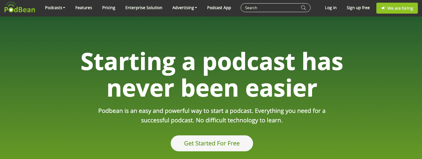 Podbean Podcast Platformu