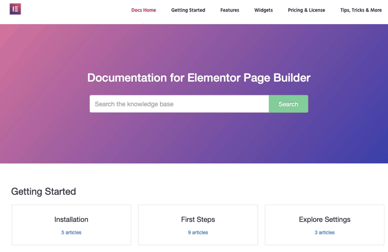 Elementor Documentation