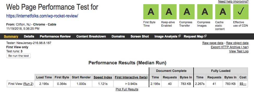 wordpress-speed-test