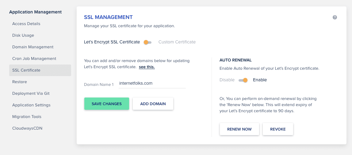 Cloudways Ssl Letsencrypt