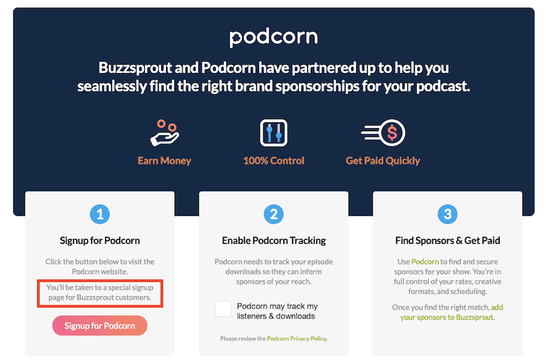 Podcorn Buzzsprout