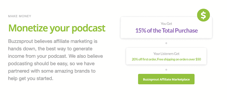 Buzzsprout Podcast Monetizzazione