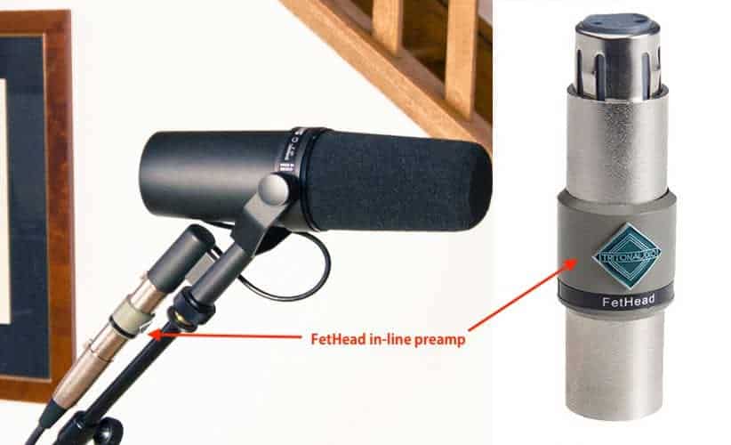 Shure Sm7b Fethead Inline Preamplifikatör