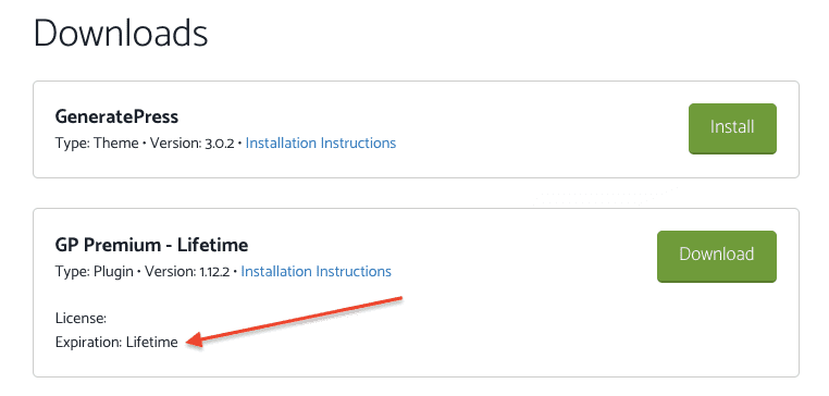 Generatepress Ömür Boyu Lisans