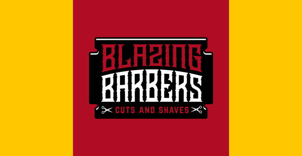 exemplo de logotipo de barbeiro