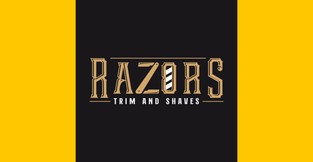 exemplo de logotipo de barbeiro
