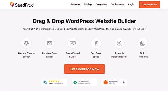 SeedProd — конструктор сайтов на WordPress.