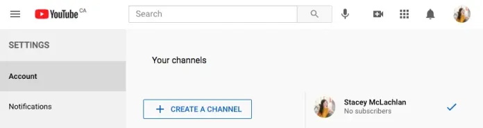 Create a YouTube Channel