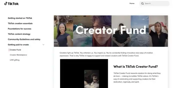 TikTok creator fund