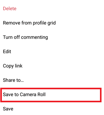 save instagram videos