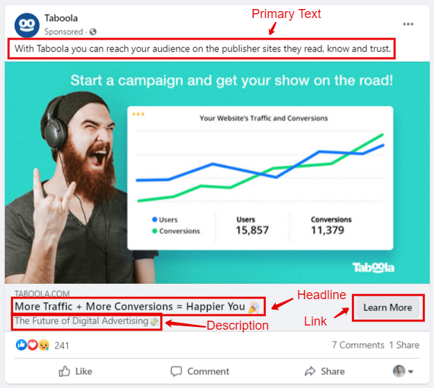 facebook ad size