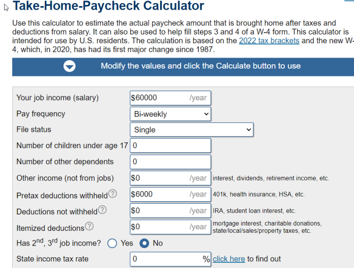 paycheck calculator