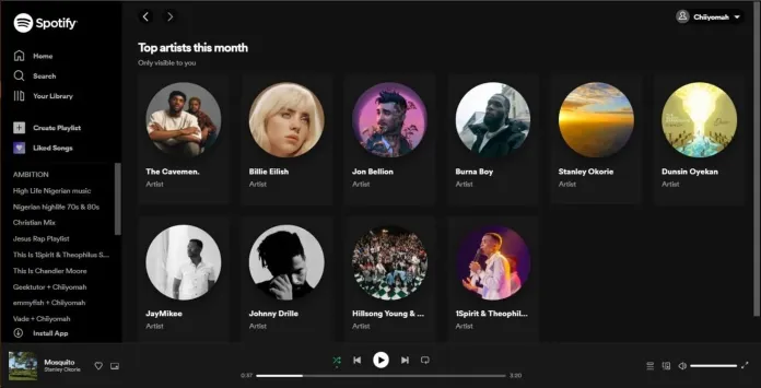 spotify stats