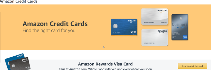 amazon credit card