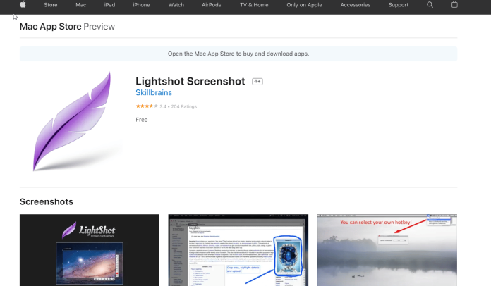 screenshot on mac