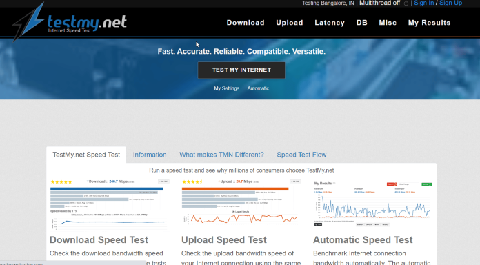 internet speed test