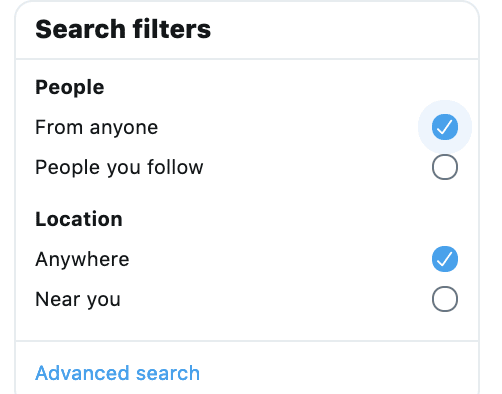 twitter advanced search