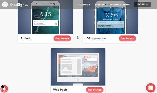 OneSignal Website Push Notification