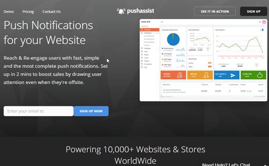 PushAssist Website Push Notification