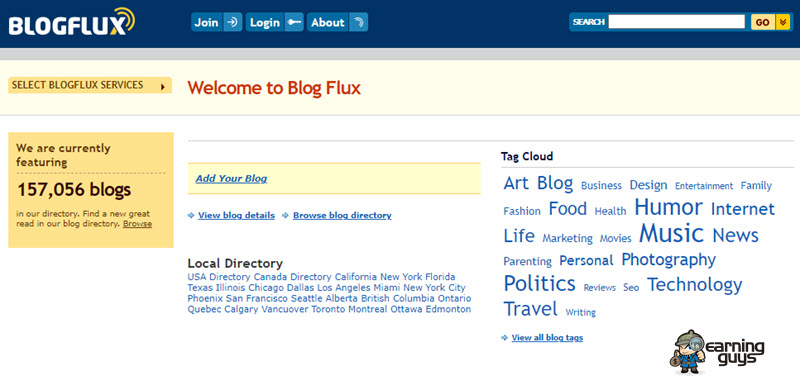 Blog Flux Website Submission