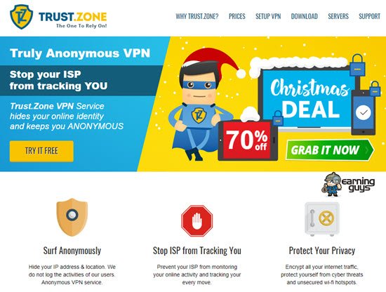 Trust.Zone VPN サービス プロバイダー