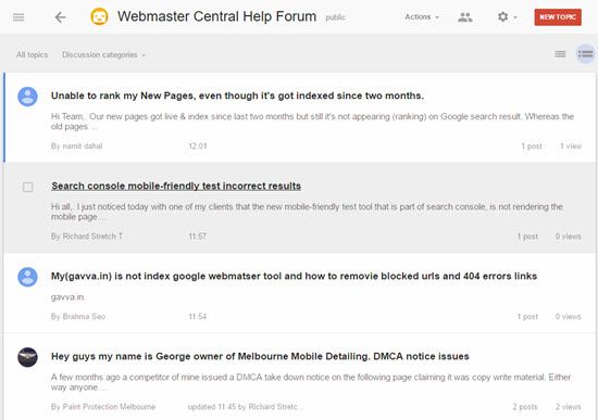 Google Webmaster Central Help